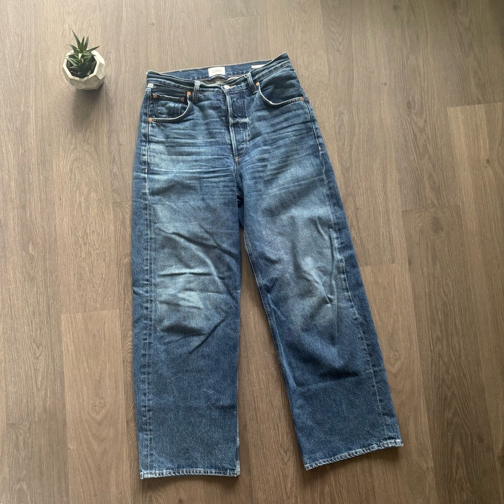 Citizens of Humanity Blue Wide Leg Flare Jeans